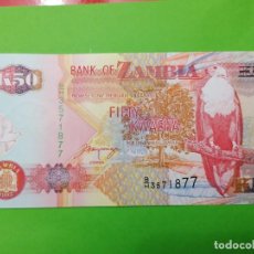 Billetes extranjeros: BILLETE DE ZAMBIA, 50 KWACHA 1992, UNC,. Lote 301481613