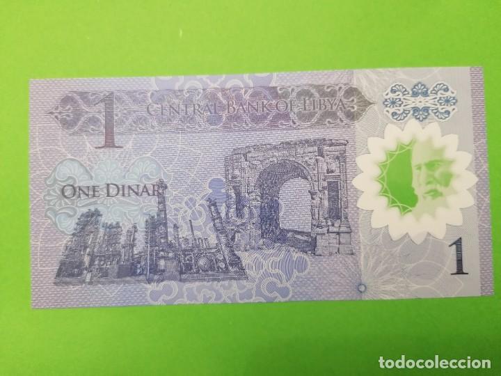 Billetes extranjeros: billete de Libia, , pol&iacute;mero, sin circular - Foto 2