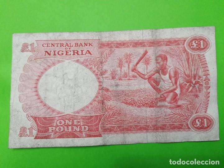 Billetes extranjeros: billete de Nigeria, 1 libra, 1967, BC - Foto 2