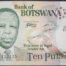 Billetes extranjeros: BOTSWANA. 10 PULA. 1999. PICK:20A. SC/UNC. Lote 403419764