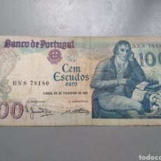 Billetes extranjeros: BILLETE PORTUGAL 100 ESCUDOS CEM ESCUDOS AÑO 1981. Lote 302618498