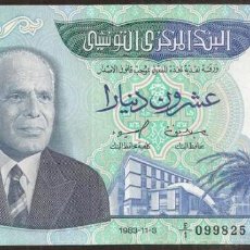 Billetes extranjeros: TUNEZ (TUNISIA). 20 DINARS 3.11. 1983. PICK 81. S/C.. Lote 303796303