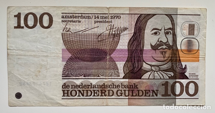 Billetes extranjeros: Billete HOLANDA 100 Gulden 1970 - Foto 1
