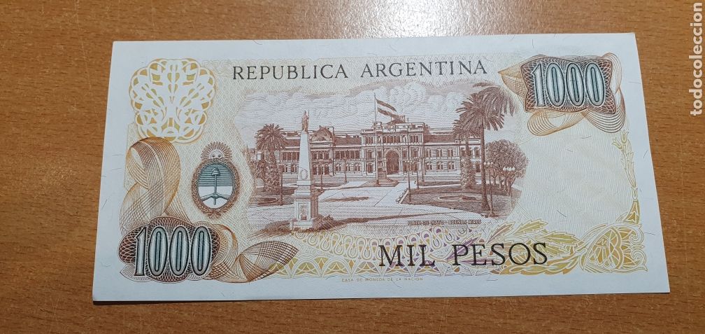 Billetes extranjeros: Argentina 1000 pesos sc - Foto 2