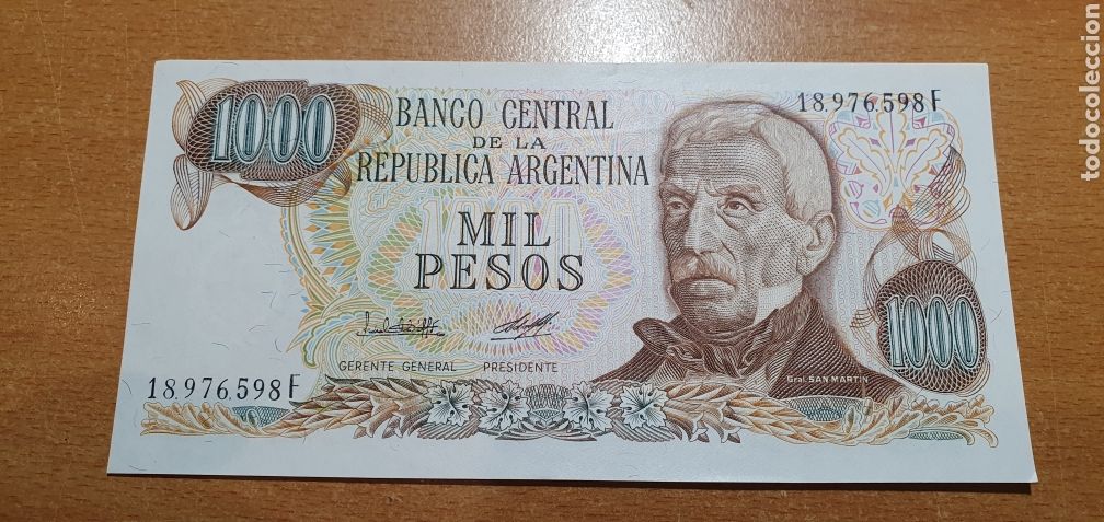 Billetes extranjeros: Argentina 1000 pesos sc - Foto 1