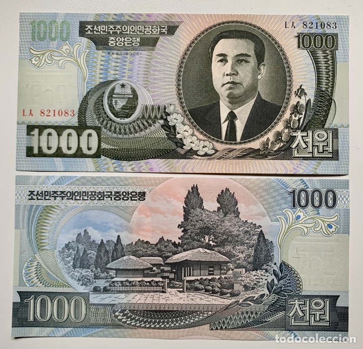 Billetes extranjeros: Billete COREA DEL NORTE 1000 Won 2006 SC. Korea - Foto 1