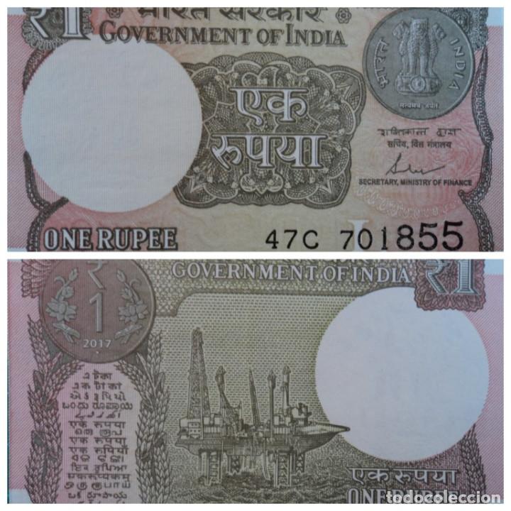 Billetes extranjeros: BILLETE 1 RUPIA 2016 INDIA, S/C-UNC. - Foto 1
