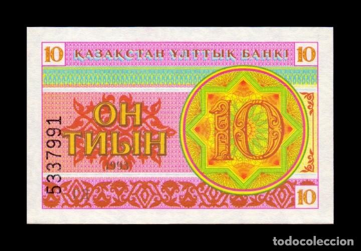 Billetes extranjeros: Kazajistan 10 Tyin 1993 Pick 4a Sc Unc
