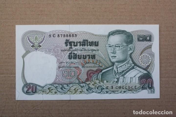 Billetes extranjeros: TAILANDIA - 20 BATH (1981) SC - Foto 1