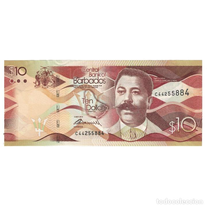 Billetes extranjeros: [#178041] Billete, 10 Dollars, Barbados, UNC - Foto 1
