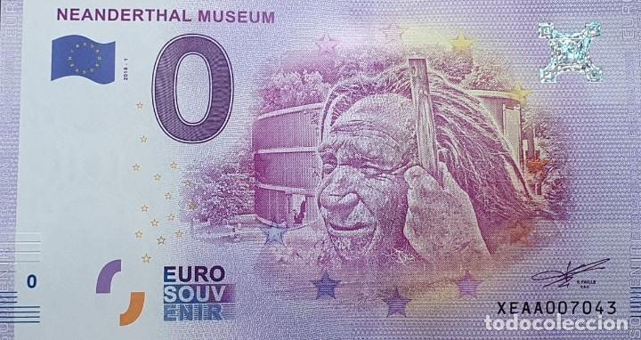 International Banknotes: BILLETE 0 Euro Souvenir 0&euro; Alemania: XEAA 2018-1 METTMANN - NEANDERTHAL MUSEUM