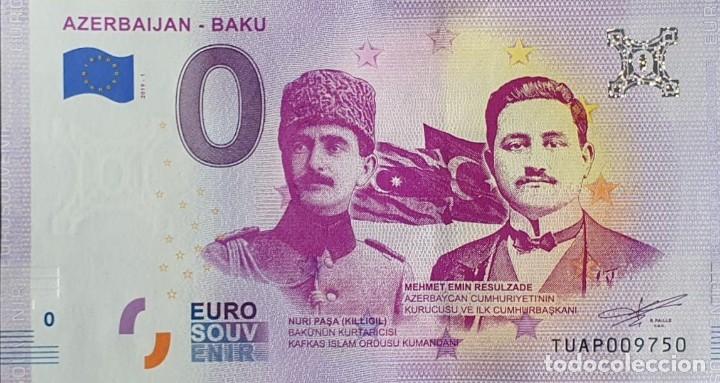 Notas Internacionais: BILLETE 0 Euro Souvenir 0&euro; Turqu&iacute;a: TUAP 2019-1 AZERBAIJAN - BAKU