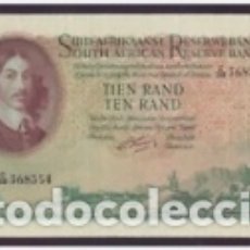 Billetes extranjeros: SOUTH AFRICA 10 RAND 1950 / 1961. Lote 309376793