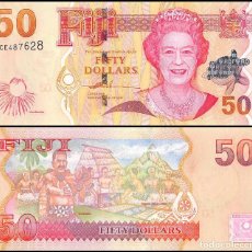 Billetes extranjeros: FIJI 50 DOLLARS 2007 PICK 113 QE II SERIAL CE487270 SC / UNC. Lote 310186183