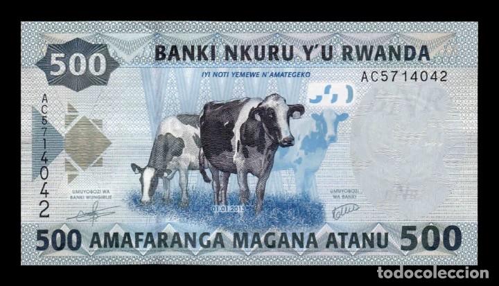 Billetes extranjeros: Ruanda 500 Francs 2013 Pick 38 Sc Unc - Foto 1