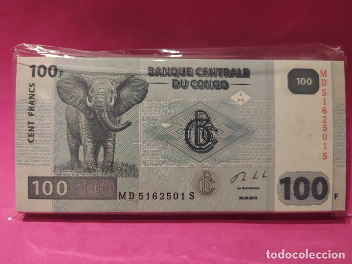 Billetes extranjeros: Taco 100 billetes 100 Francos Congo - Foto 1