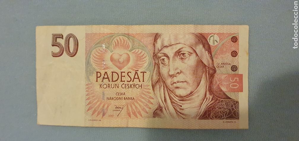 Billetes extranjeros: Billete Rep&uacute;blica checa original % - Foto 1