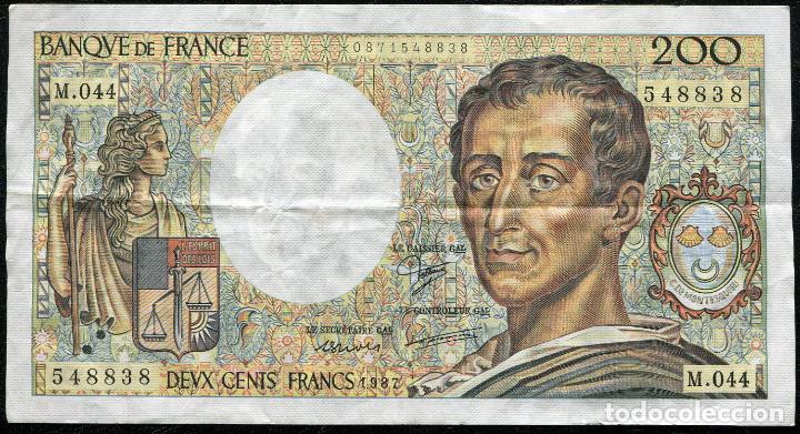 Billetes extranjeros: FRANCIA - 200 FRANCOS 1987 - Foto 1