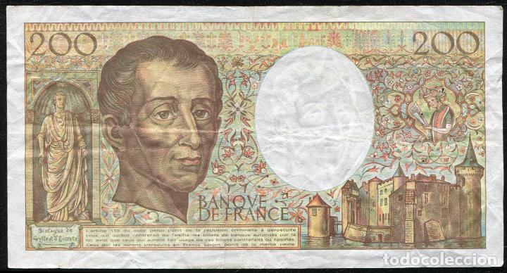 Billetes extranjeros: FRANCIA - 200 FRANCOS 1992 - Foto 2