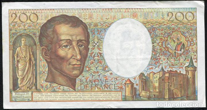 Billetes extranjeros: FRANCIA - 200 FRANCOS 1985 EBC - Foto 2