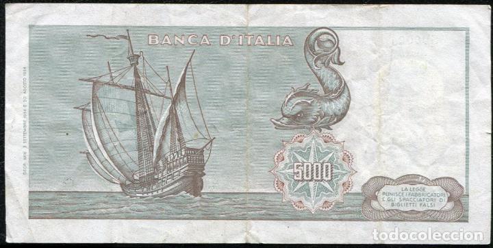 Billetes extranjeros: ITALIA 5000 LIRAS 1964 - Foto 2