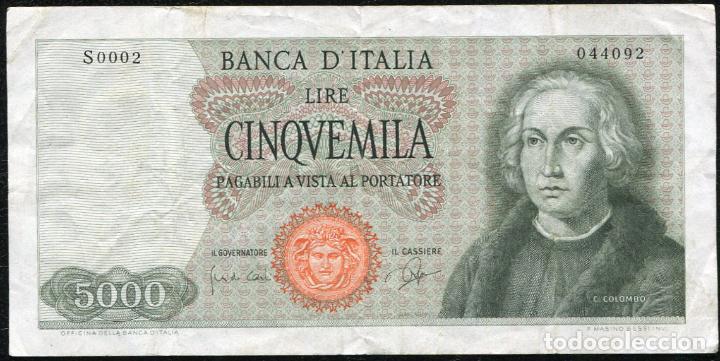 Billetes extranjeros: ITALIA 5000 LIRAS 1964 - Foto 1