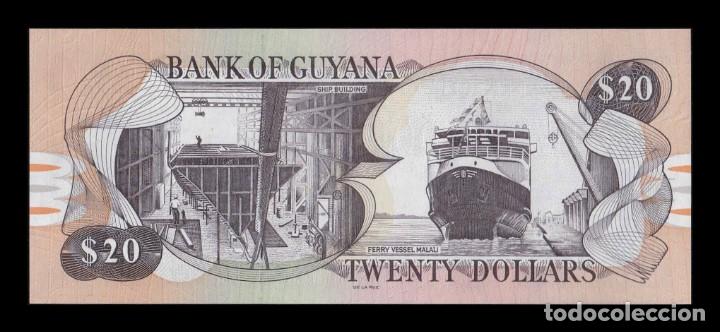 Billetes extranjeros: Guyana 20 D&oacute;lares 2016 Pick 30f Sc Unc - Foto 2