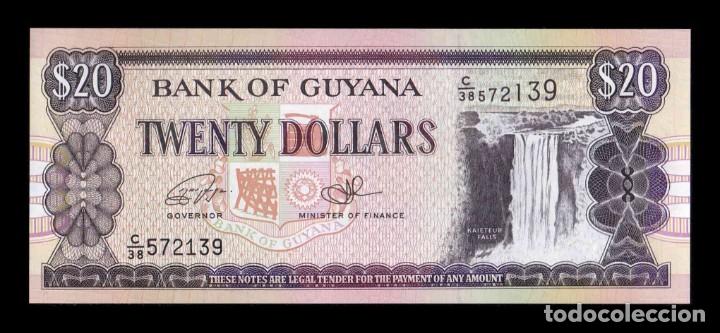 Billetes extranjeros: Guyana 20 D&oacute;lares 2016 Pick 30f Sc Unc - Foto 1