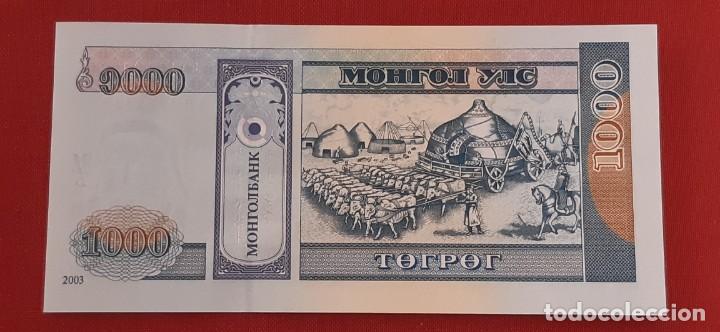 Billetes extranjeros: 1000 TUGRIK, MONGOLIA. 2003. (PICK.67) - Foto 2