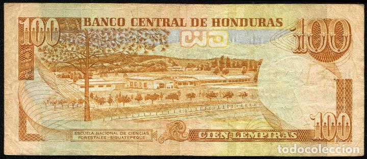 Billetes extranjeros: HONDURAS - 100 LEMPIRAS 1990 - Foto 2