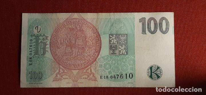 Billetes extranjeros: 100 KORUN, REP&Uacute;BLICA CHECA. 1997. (PICK.18). - Foto 2