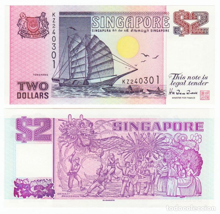 Billetes extranjeros: SINGAPUR 2 D&Oacute;LARES 1998 Pick 37 SIN CIRCULAR - Foto 1