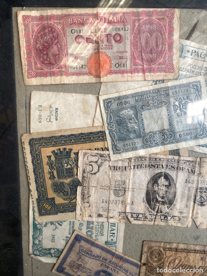 Billetes extranjeros: COLECCI&Oacute;N BILLETES ENMARCADOS - Foto 5