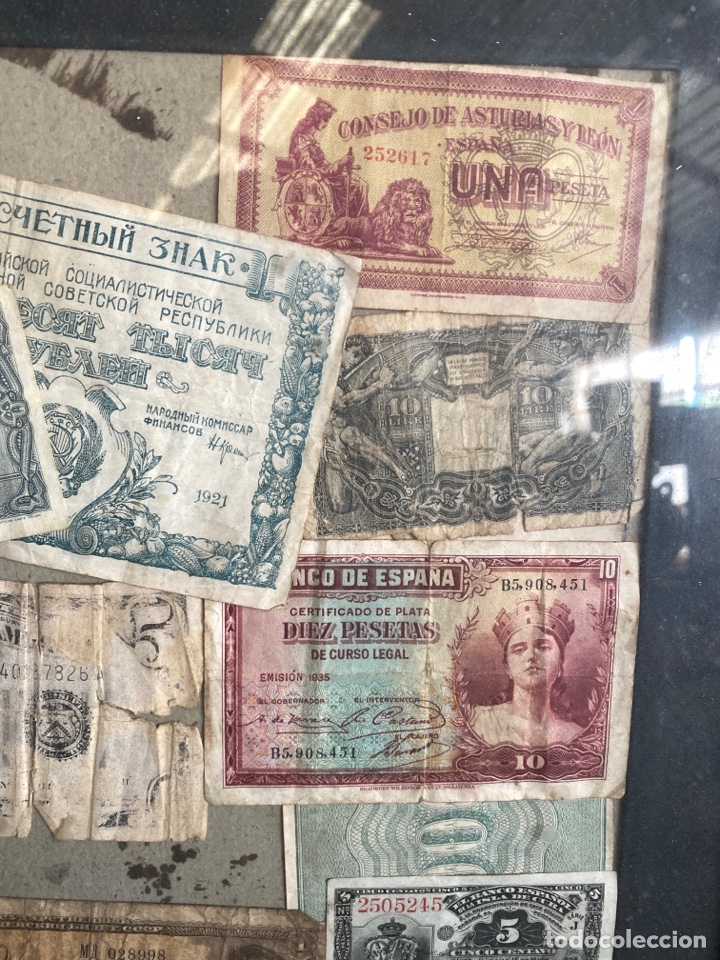 Billetes extranjeros: COLECCI&Oacute;N BILLETES ENMARCADOS - Foto 6