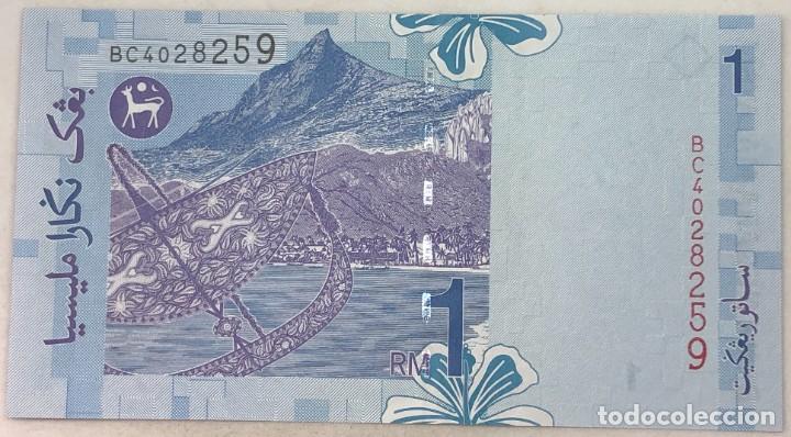 Billetes extranjeros: Billete 2000. 1 Ringgit. Malasia. SC. Sin Circular - Foto 2