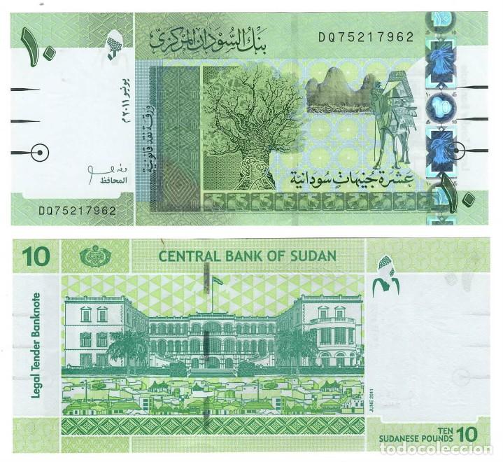 Billetes extranjeros: SUDAN 10 POUNDS 2011 Pick 73a SC / UNC