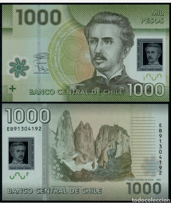 Billetes extranjeros: Billete chile polimero sin circular - Foto 1