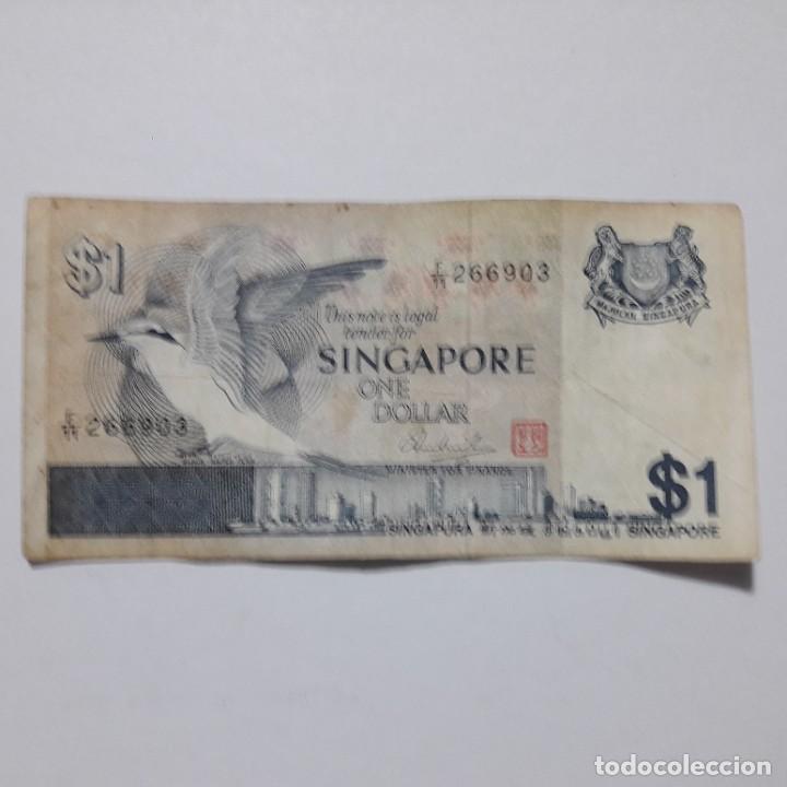 Billetes extranjeros: BILLETE SINGAPUR 1 DOLAR - Foto 1
