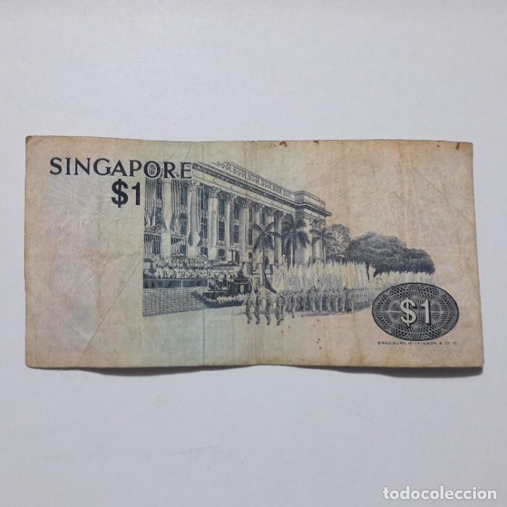 Billetes extranjeros: BILLETE SINGAPUR 1 DOLAR - Foto 2