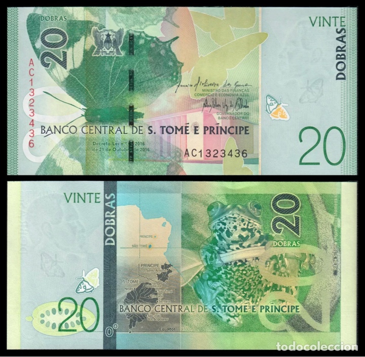 Billetes extranjeros: Billete SANTO TOME & PRINCIPE 20 Dobras 2016 SC