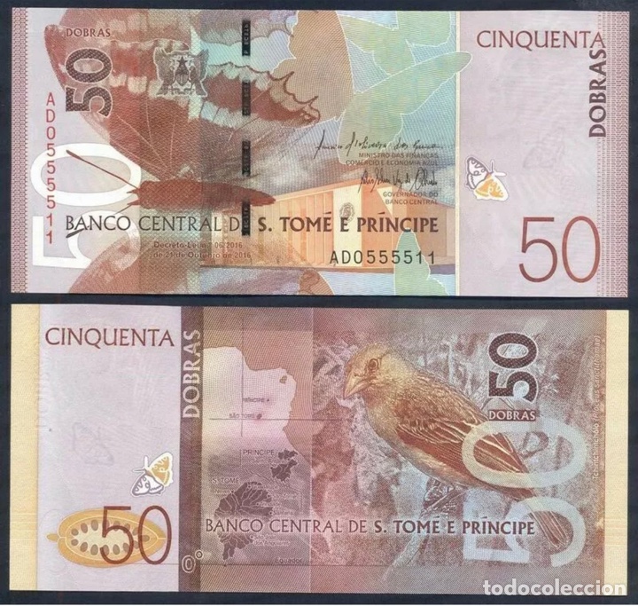 Banconote internazionali: Billete SANTO TOME & PRINCIPE 50 Dobras 2016 SC
