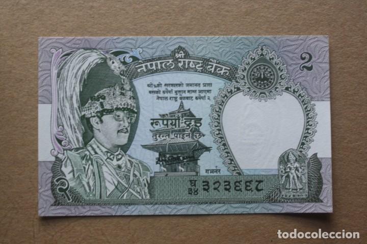 Billetes extranjeros: NEPAL - 2 RUPEES / RUPIAS (1981) SC - Foto 1