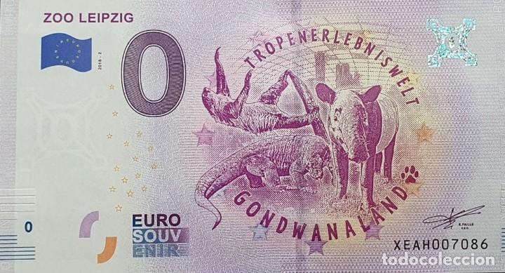 International Banknotes: BILLETE 0 Euro Souvenir 0 &euro; ALEMANIA: XEAH 2018-2 ZOO LEIPZIG - Gondwanaland