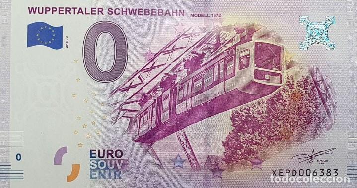 Billets internationaux: BILLETE 0 Euro Souvenir 0 &euro; ALEMANIA: XEPD 2018-2 WUPPERTALER SCHWEBEBAHN - MODELL 1972