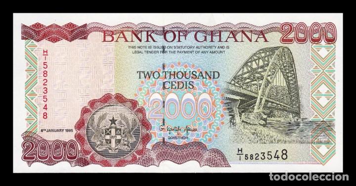 Billetes extranjeros: Ghana 2000 Cedis 1995 Pick 30b Sc Unc - Foto 1
