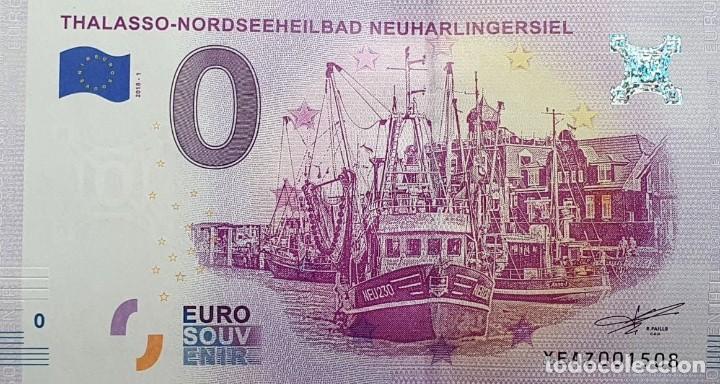 International Banknotes: BILLETE 0 Euro Souvenir 0 &euro; ALEMANIA: XEAZ 2018-1 THALASSO-NORDSEEHEILBAD NEUHARLINGERSIEL