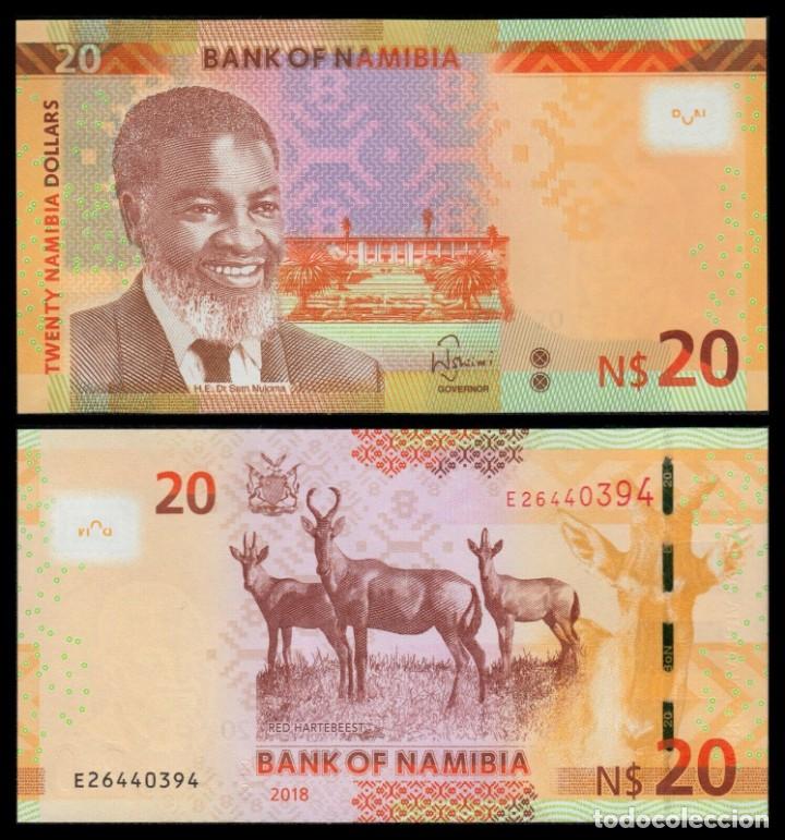Billetes extranjeros: NAMIBIA 20 DOLLARS 2018 Pick 17 n/s E19400849 SIN CIRCULAR - Foto 1