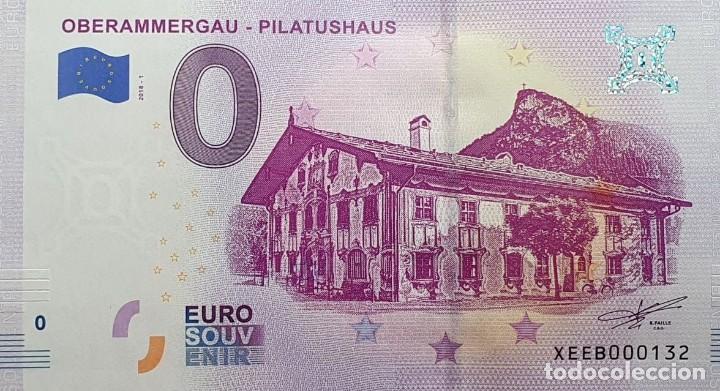 International Banknotes: BILLETE 0 Euro Souvenir 0 &euro; ALEMANIA: XEEB 2018-1 OBERAMMERGAU - PILATUSHAUS