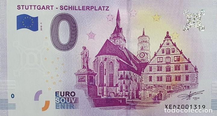 International Banknotes: BILLETE 0 Euro Souvenir 0 &euro; ALEMANIA: XEDZ 2018-1 STUTTGART - SCHILLERPLATZ
