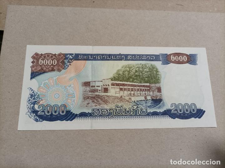 Billetes extranjeros: Billete de Laos de 2000 Kip a&ntilde;o 2003, Uncirculated - Foto 2